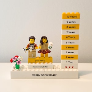 Customized Couple Lego Minifigures Stand | Personalized Gift, Gift for him, Gift for Her, Customize Lego Figures, Special Gift, Anniversary