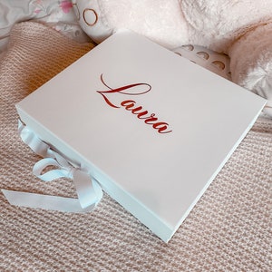 Luxury Personalised GIFT BOX | Godparents | Engagement | Bridesmaid | Groomsmen | Bridesmaid Proposal | Party | Baptism | Christening  Baby