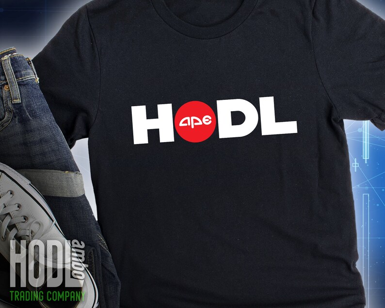 HODL AMC Ape T-Shirt MOASS Shirt Short Squeeze Parody Shirt Diamond Hands Meme Stock Ape Wall Street Bets Tee image 1