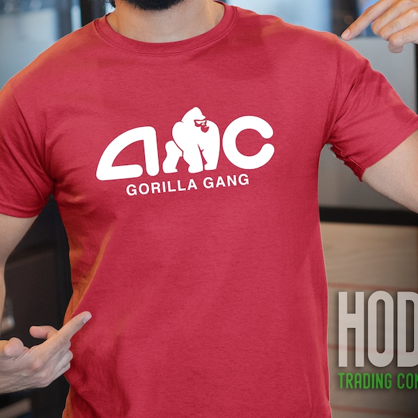 AMC Gorilla Gang | Apes Together Strong T-Shirt | AMC Short Squeeze Ape Shirt | Diamond Hands Ape | Wall Street Bets Stonks Shirt