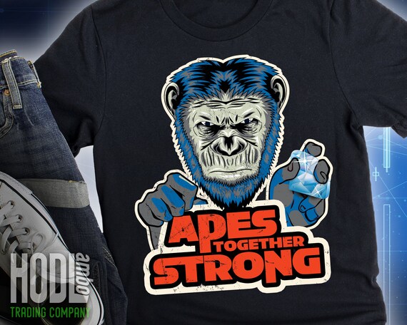 Apes Together Strong T shirt Diamond Handed Ape Tee AMC GME Short Squeeze Ape Shirt Reddit Stock Ape Shirt Wall Street Bets Ape Tee Etsy Ireland