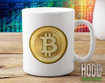 Original Satoshi Bitcoin logo Coffee Mug | BTC Mug | 2009 Satoshi Logo | Classic Bitcoin Logo Mug | Crypto HODL | Cryptocurrency Coffee Mug