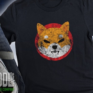 Shiba Inu SHIB Shirt | Vintage Distressed Look Shiba Inu Crypto T shirt | SHIB Cryptocurrency T Shirt | Shibacoin to the moon