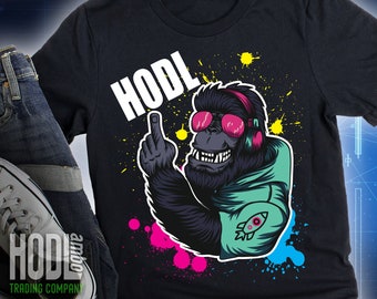 HODL Ape T-Shirt | AMC GME Short Squeeze Ape Shirt | Superstonk ape | Hold Diamond Hands Ape | wsb ape t-shirt | Wall Street Bets Ape Tee