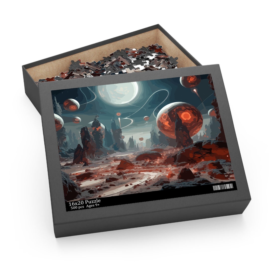 Jigsaw Puzzle Galaxy Lovers Tethered Planet Puzzle 120, 252, 500-piece ...