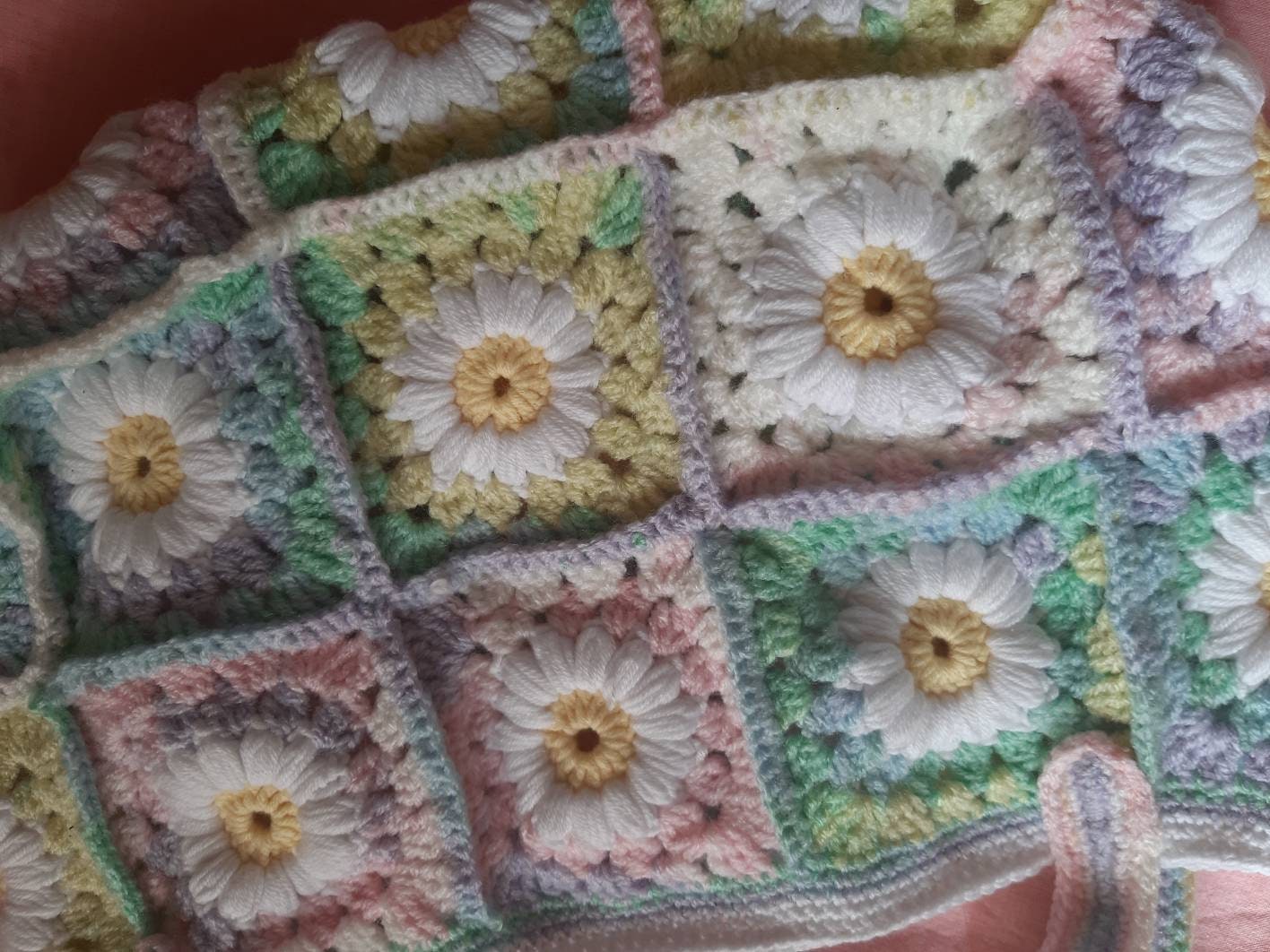 Daisy Colorfull Shoulder Bag, Soft Shoulder Bag, Daisy Fairycore