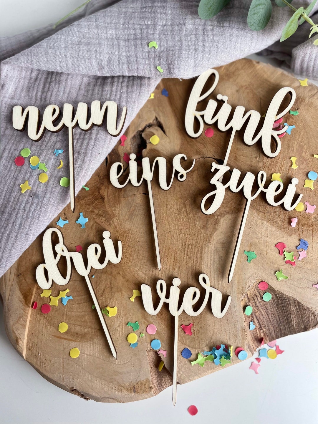 Cake Topper Numbers / Cake Topper Birthday Numbers for Cake / Wood ...
