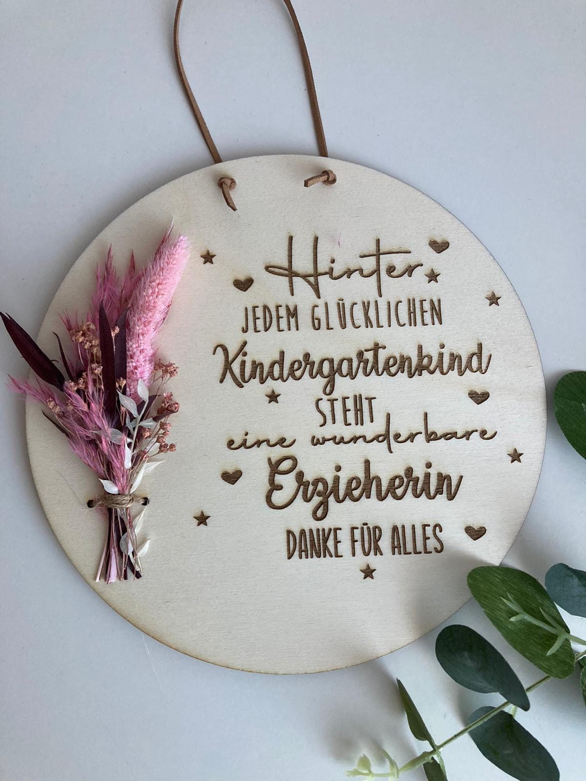 Educator / in, teacher / in farewell wooden disc customizable - with …