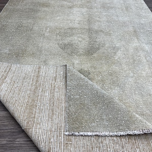 4x8 Beige Brown Turkish Rug, Vintage Rug, Brown Area Rug, 4x8 Handmade Rug, 4x8 Beige Bedroom Rug, Kitchen Rug, Living Room Rug 4.0x8.4 ft