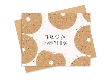 Thanks For Everything - Thank You Card
