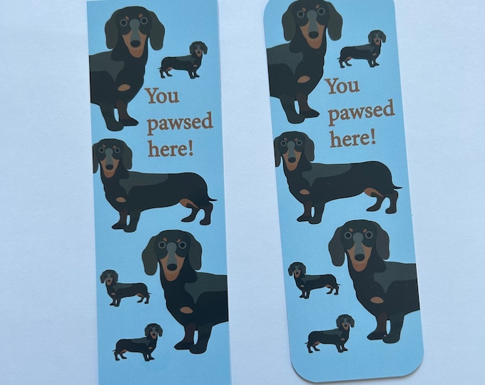 Dachshund dog bookmark