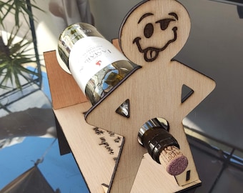 Wine & Spirits bottle holder AI DXF SVG plans