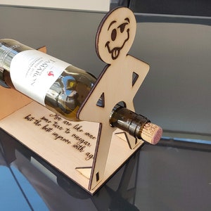 Portabottiglie per vino e liquori Piani AI DXF SVG immagine 2