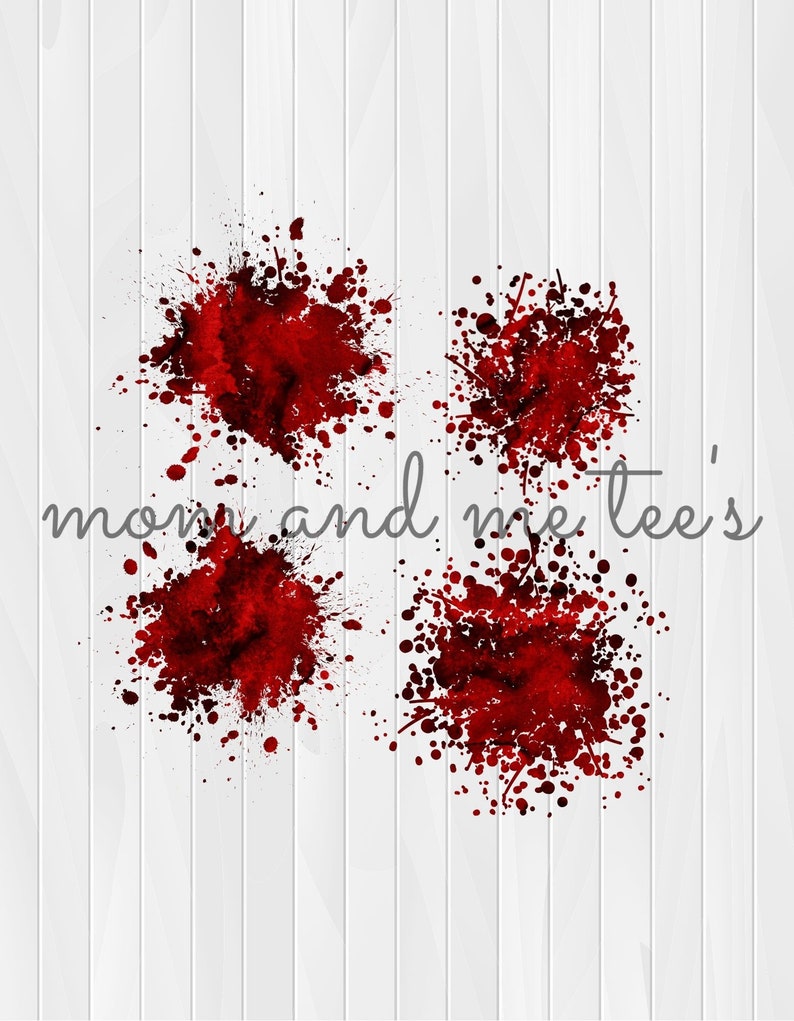 Blood Splatter Sublimation PNG - Etsy