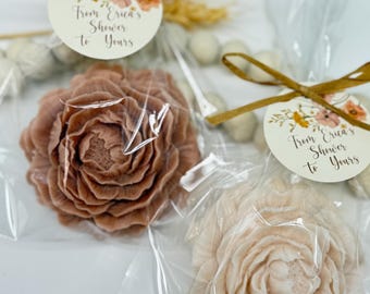Floral Goat Milk Soap Favors: Rose Wedding, Shower Gifts