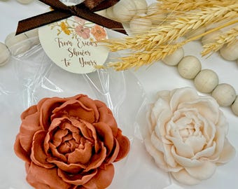 Fall in Love Rose Soap Favors Baby in Bloom Bridal Shower Baby Shower Wedding Birthday Party Guest Gift Handmade Eco Friendly