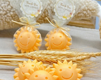 Personalized Sun Soaps Baby Shower Favors, Sun Birthday Party Gift Guests in Bulk, You are My Sunshine Baby Shower Favors, Sunshine Party