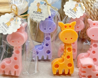 Giraffe Soap Favors, Sweet Giraffe Baby Shower Boy-Girl, Giraffe Party Theme decorations, Safari party favors, Giraffe Baby Shower favors