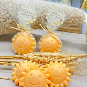 Personalized Sun Soaps Baby Shower Favors, Sun Birthday Party Gift Guests in Bulk, You are My Sunshine Baby Shower Favors, Sunshine Party