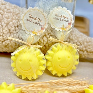 Personalized Sun Soaps: Baby Shower Favors, Sunshine Party Gifts