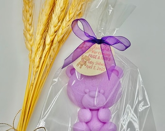 Bear Soap Baby Shower Gift Bridal Shower Gift We Cant Bearly Wait Theme Party Handmade Natural Soap Eco Friendly Favor, Personalized tag