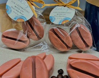 Coffee Bean Soap Favors: Handmade Scented Goat Milk Soap