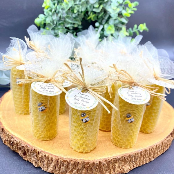 Honey Bee Candle Baby Shower favors, baby shower Boy Girl gifts, Mommy-to-bee Theme party gift for guests in Bulk, Bee Bridal Shower Gifts