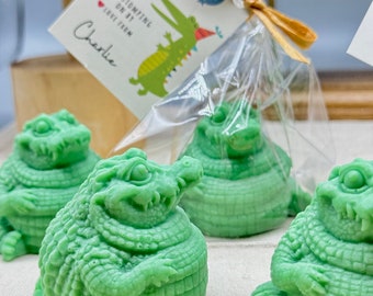 Alligator Soap Favors: Handmade Organic Goat Milk, Crocodile Baby Shower