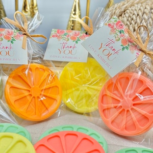 Citrus Soap Favors: Handmade Goat Milk Soap, Bridal Shower Gift
