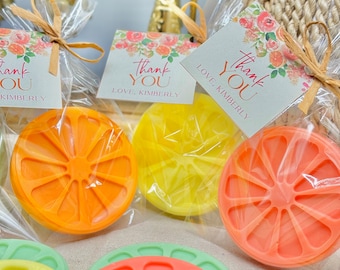 Citrus Soap Favors: Handmade Goat Milk Soap, Bridal Shower Gift