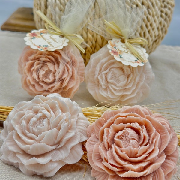 Big Floral Soap Favors, Rose Soap Favors, Rose Wedding Favors for Guests , Floral Rose Girl Baby Shower Decoratins, Rose Bridal Shower Gifts