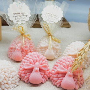Sheep Soap Baby Shower Favors: Organic Goat Milk Soap, Personalized Tags