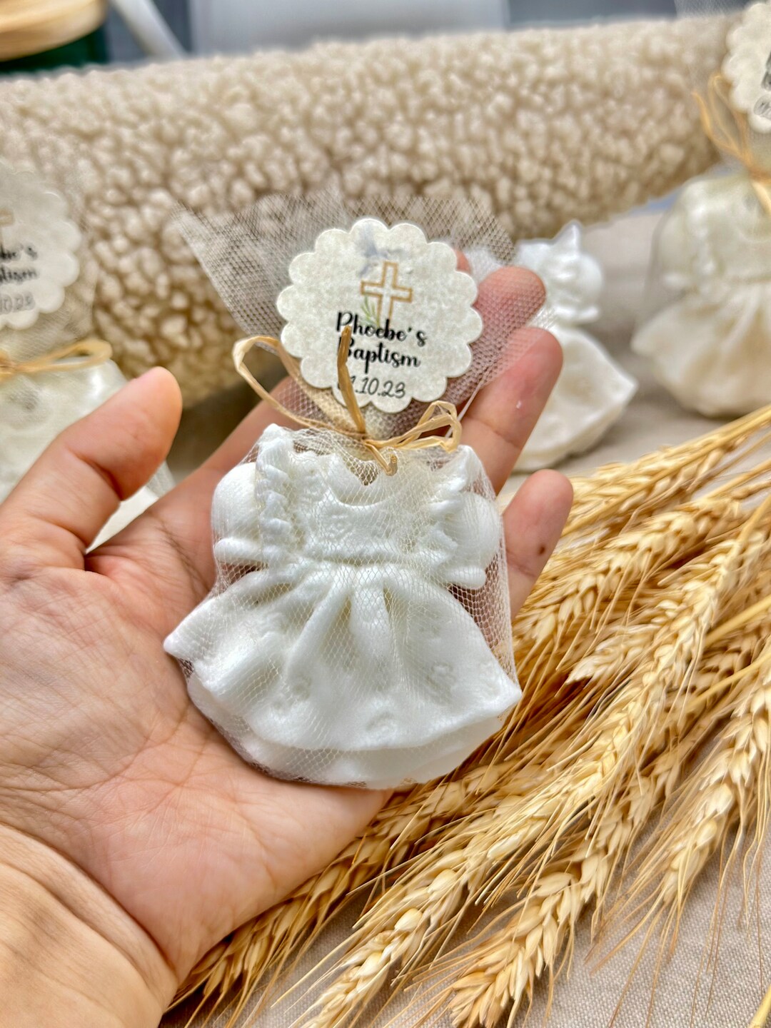 Baptism Soap Favors, Baby Shower Favors Girl Baptism Decorations