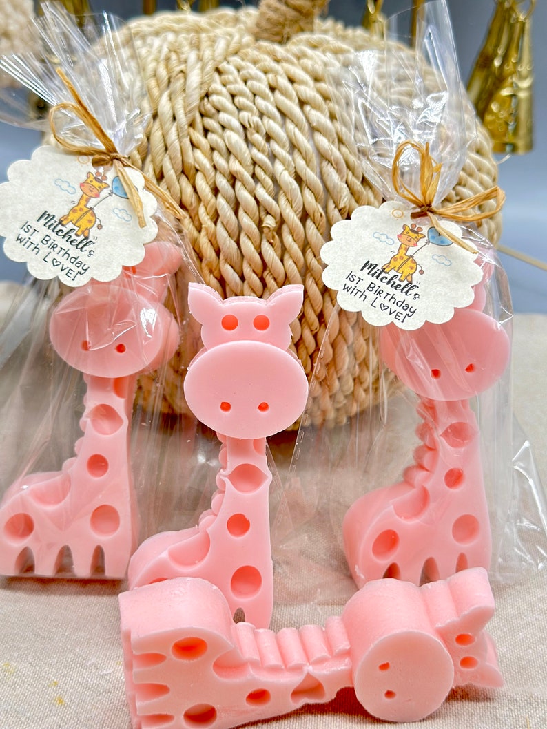 Giraffe Soap Favors, Sweet Giraffe Baby Shower Boy-Girl, Giraffe Party Theme decorations, Safari party favors, Giraffe Baby Shower favors image 7