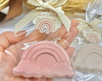 Big Boho Rainbow Soap Favors, youre my sunshine birthday decorations, Bohemian Rainbow decorations gift for  girl boy, rainbow baby shower
