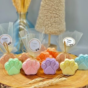 Dog Paw soaps, Pet birthday favors, dog cat my pet birhday gifts,pet baby showers favors, pet birthday party decorations, dog birthday party