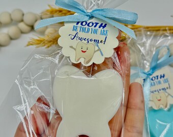 Tooth Soap Favors: Baby Powder Scented Dental Gifts