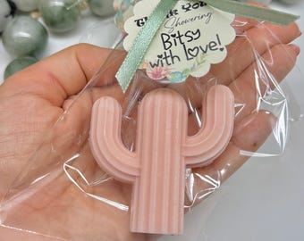 Dusty pink powder Cactus Soap Favors Cactus Soap Favors Mexican Fiesta Party Favor Wedding Bridal Shower Baby Shower Girl Boy Birthday Gift