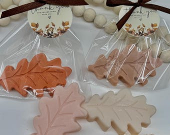 Leaf Fall Soap, Autumn Themed Baby  Bridal Shower Gift, Handmade Natural Soap, Eco Friendly Party Favor, Autumn Decor  Favors