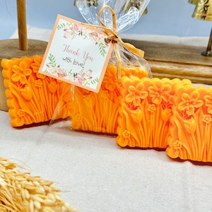 Wildflower Goat Milk Soap Favors: Garden Wedding Decorations