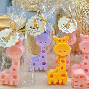 Giraffe Soap Favors, Sweet Giraffe Baby Shower Boy-Girl, Giraffe Party Theme decorations, Safari party favors, Giraffe Baby Shower favors image 9