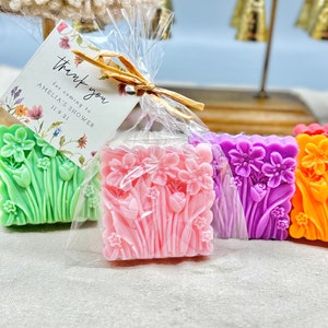 Wildflower Goat Milk Soap Favors: Spring Wedding, Baby Shower
