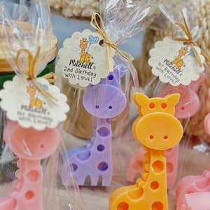 Giraffe Soap Favors, Sweet Giraffe Baby Shower Boy-Girl, Giraffe Party Theme decorations, Safari party favors, Giraffe Baby Shower favors image 6