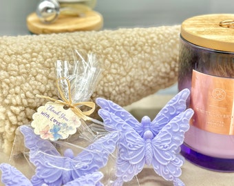 Big Purple Butterfly Soap Favors.Bridal Shower, Baby Shower Girl, Birthday Quinceanera Sweet 16 Barceholette Neutral Lifetime Centerpiece