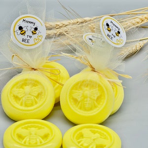 Honey Bee Soap favors - 100% Goat milk soap favors baby shower favors Bee baby shower, Mommy-to-bee, gender neutral, bride shower favors