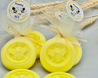 Honey Bee Soap favors - 100% Goat milk soap favors baby shower favors Bee baby shower, Mommy-to-bee, gender neutral, bride shower favors