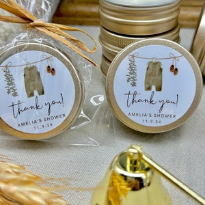 Boho Baby Shower Candle Favors: Personalized Soy Wax, 1oz Tin - Etsy