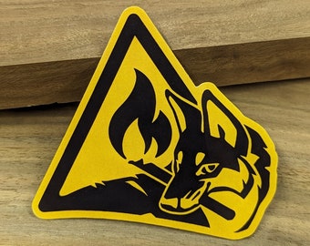 FLAMMABLE Vinyl Sticker