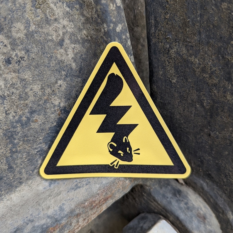 HIGH VOLTAGE Vinyl Sticker image 1