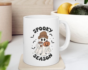 Halloween Mug, Spooky Season Ghost Coffee Mug